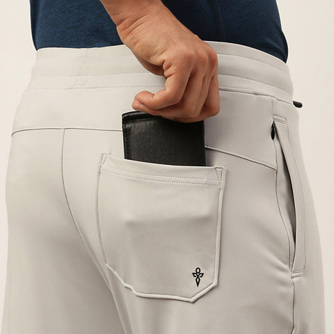 Solid Grey Workday Pant - Harfun.in