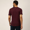 Solid Maroon Everyday Crew Neck T-Shirt - Harfun.in
