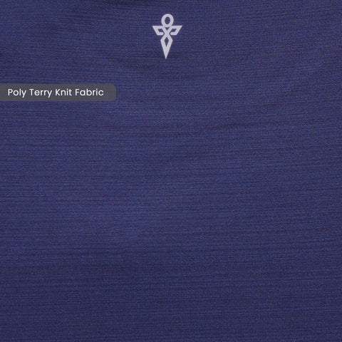 Solid Navy Everyday Textured Tank Top - Harfun.in